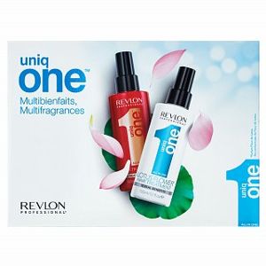 Revlon Professional Uniq One All In One Classic + Lotus All-in-One Multi-Benefit Treatment bezoplachová péče pro všechny typy vlasů 150 ml + 150 ml