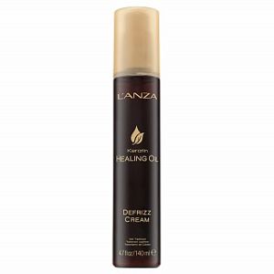 L’ANZA Healing Keratin Healing Oil Defrizz Cream uhlazující krém pro snadné rozčesávání vlasů 140 ml