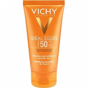 Vichy Idéal Soleil SPF50 Mattifying Face Fluid Dry Touch hydratační a ochranný fluid s matujícím účinkem 50 ml