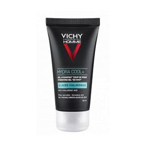 Vichy Homme Hydra Cool+ Hydrating Gel "Ice Shot" gelový krém pro citlivou pleť 50 ml