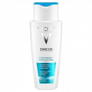 Vichy Dercos Ultra Soothing Sulfate-Free Shampoo Dry Hair bezsulfátový šampon pro velmi suché a citlivé vlasy 200 ml