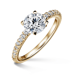 Aria | Zásnubní prsten se středovým kamenem 1.310ct, žluté zlato, s diamanty 49