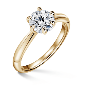 Minerva | Zásnubní prsten se středovým diamantem 1.000ct, žluté zlato 53