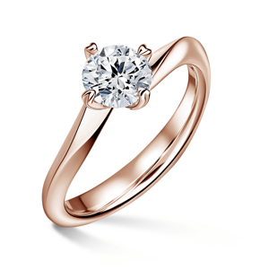 Freya | Zásnubní prsten se středovým diamantem 1.000ct, růžového zlato 61