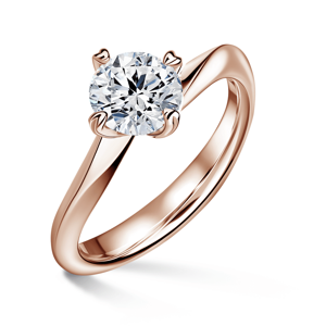 Freya | Zásnubní prsten se středovým diamantem 1.310ct, růžové zlato 50